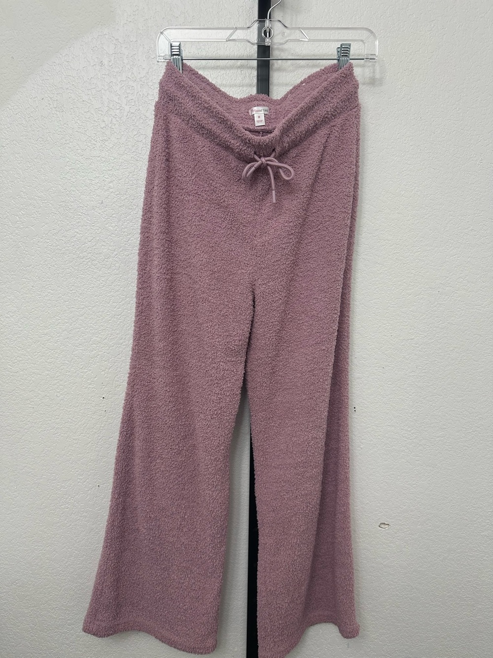 flirtitude Dusty Rose Plush Jogger Pants